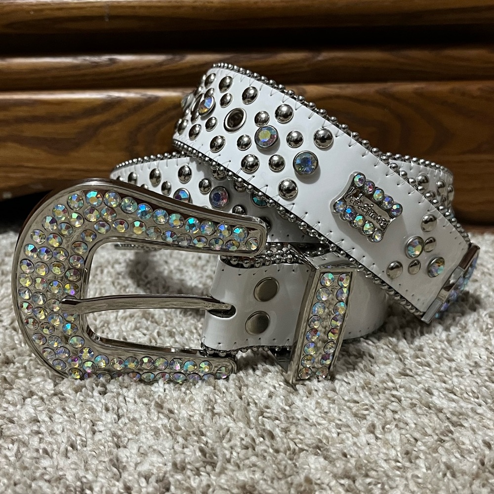 White BB Simon Belt